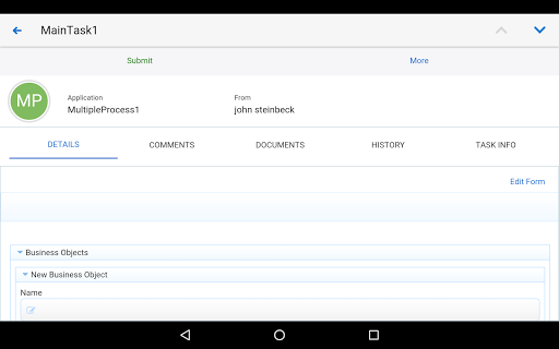Oracle Process Mobile - Image screenshot of android app
