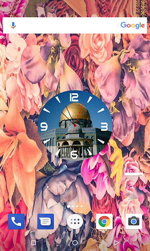 Allah Clock Live Wallpaper - Image screenshot of android app