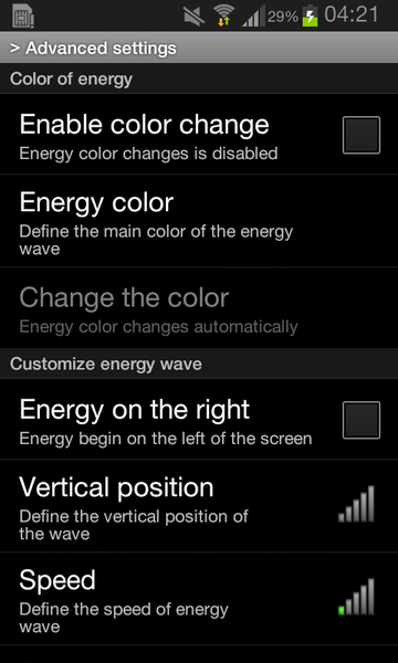 Energy wave live wallpaper - عکس برنامه موبایلی اندروید