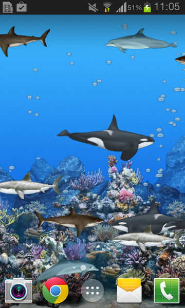 Abubu ocean live wallpaper - عکس برنامه موبایلی اندروید
