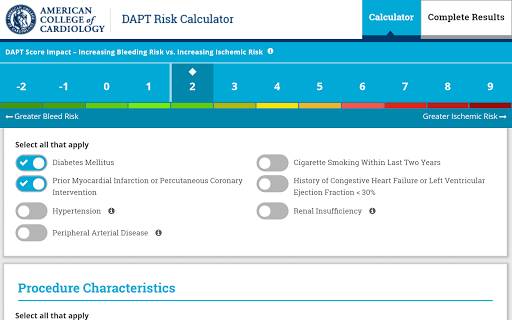 DAPT Risk Calculator - عکس برنامه موبایلی اندروید
