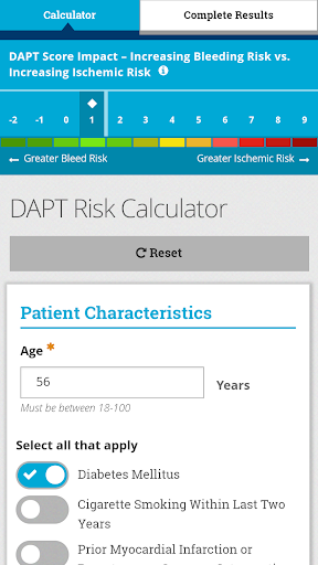 DAPT Risk Calculator - عکس برنامه موبایلی اندروید