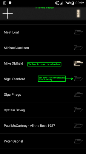 player with parametric eq - Image screenshot of android app