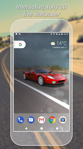 3D Car Live Wallpaper Lite - Image screenshot of android app
