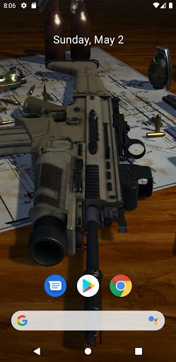 3D Guns Live Wallpaper - Image screenshot of android app