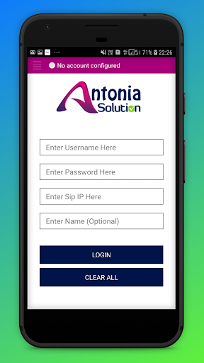 Antonia SIP Softphone - VoIP Mobile Dialer - Image screenshot of android app