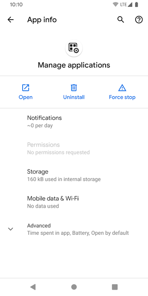 Manage Apps Shortcut - عکس برنامه موبایلی اندروید