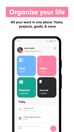 Life Planner Personal Planner - عکس برنامه موبایلی اندروید