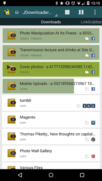 MyJDownloader Remote Official - عکس برنامه موبایلی اندروید