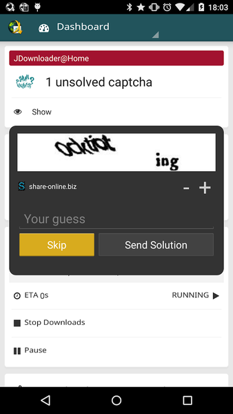 MyJDownloader Remote Official - عکس برنامه موبایلی اندروید