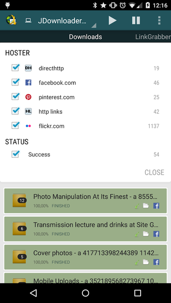 MyJDownloader Remote Official - عکس برنامه موبایلی اندروید