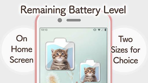 Cat Battery widget - Image screenshot of android app