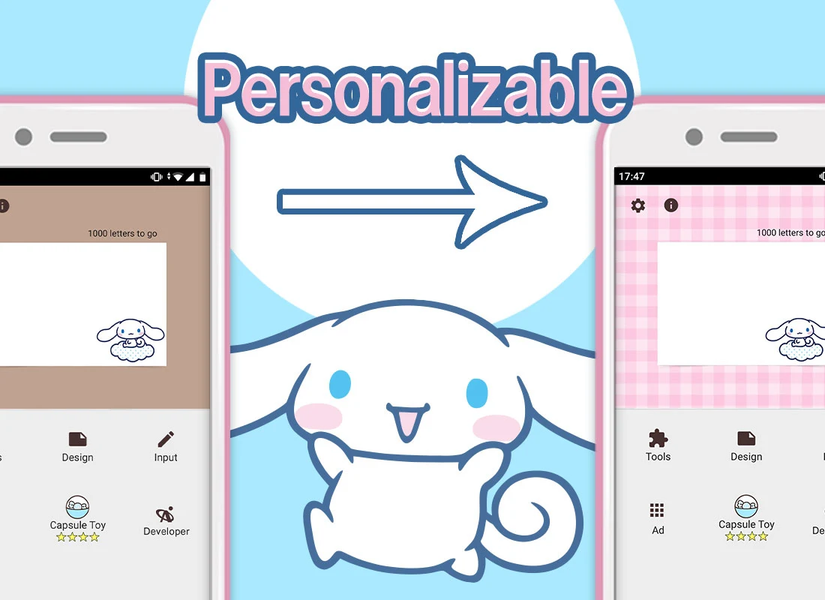 Notepad Cinnamoroll - عکس برنامه موبایلی اندروید