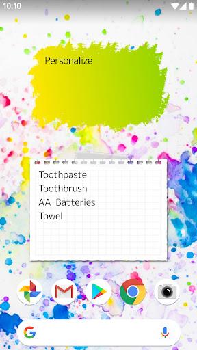 Note widget - Image screenshot of android app