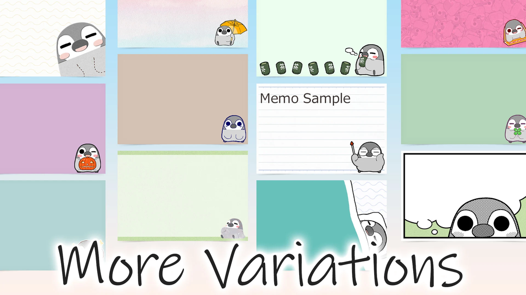 Sticky Note Pesoguin Memo - عکس برنامه موبایلی اندروید