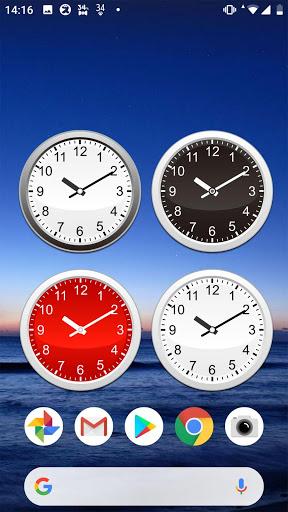 Analog clocks widget – simple - عکس برنامه موبایلی اندروید