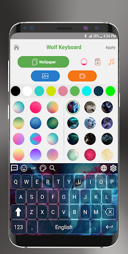 Wolf Keyboard Theme - عکس برنامه موبایلی اندروید