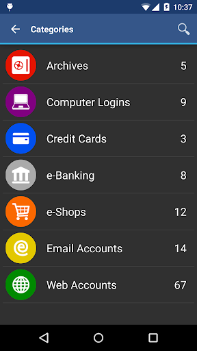 aWallet Password Manager - Image screenshot of android app