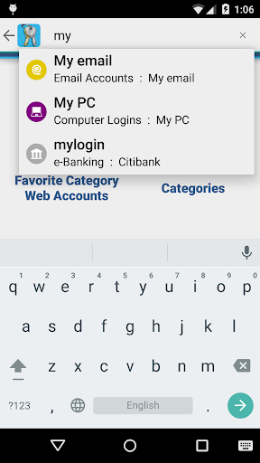 aWallet Password Manager - Image screenshot of android app