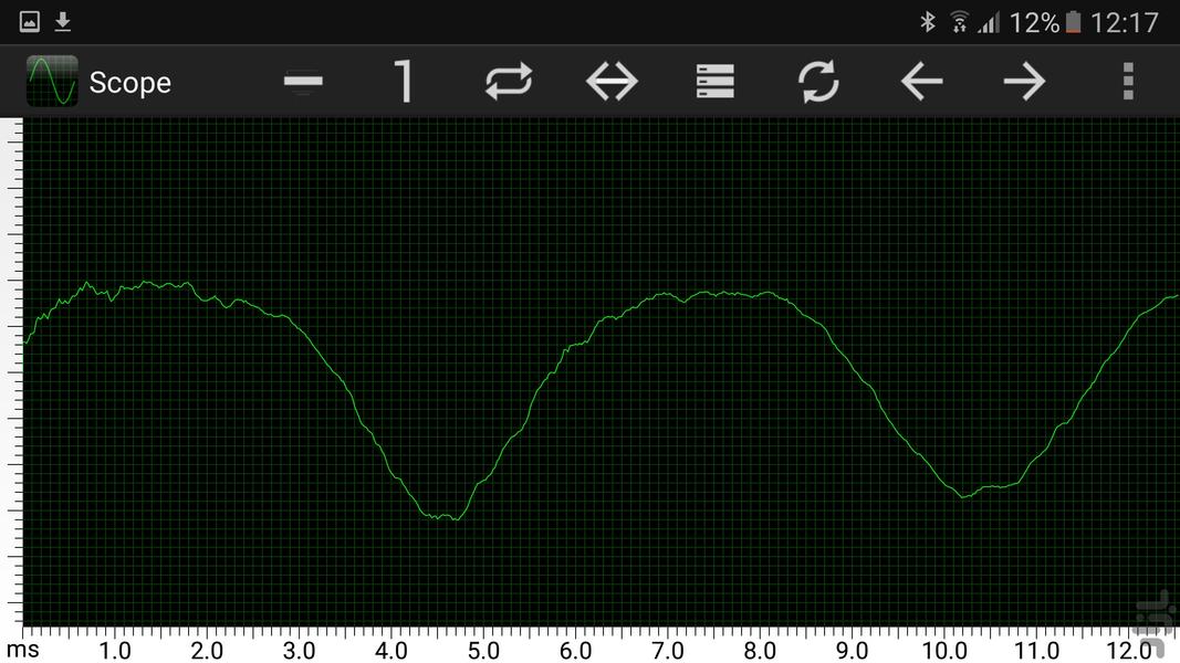 اسیلوسکوپ مهندسی - Image screenshot of android app
