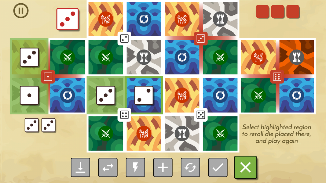 Land 6 Board Game - Gameplay image of android game