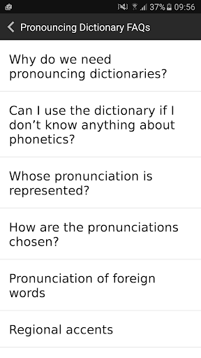 English Pronouncing Dictionary - Image screenshot of android app