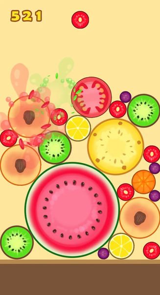 Synthetic  Watermelon - Gameplay image of android game