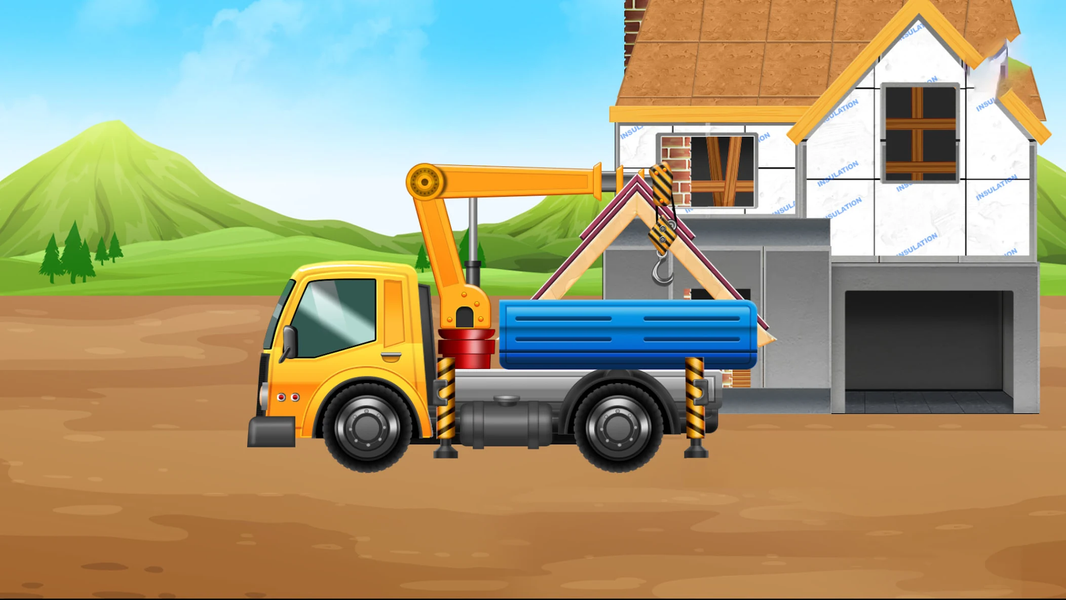 Construction Kids Build House - عکس بازی موبایلی اندروید