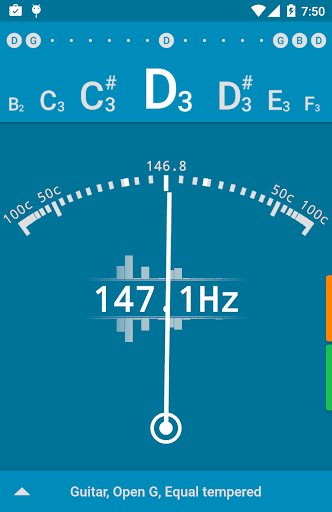 Tuner - gStrings - Image screenshot of android app