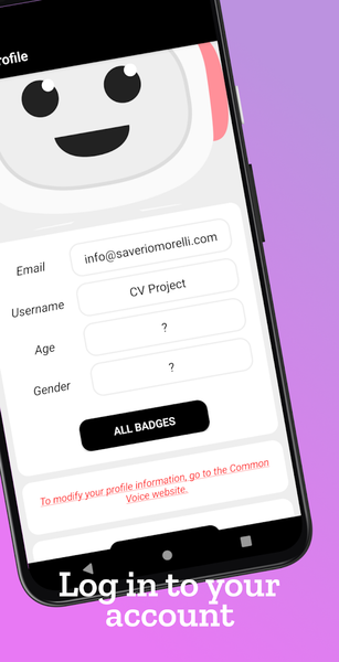 Donate your voice: CV Project - عکس برنامه موبایلی اندروید