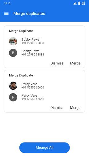Contacts app for Android - عکس برنامه موبایلی اندروید
