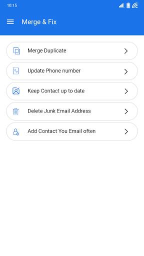 Contacts app for Android - عکس برنامه موبایلی اندروید