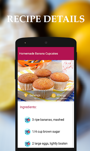 Cupcake Recipes - عکس برنامه موبایلی اندروید
