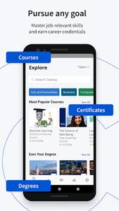 Coursera - عکس برنامه موبایلی اندروید