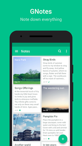 GNotes - Note, Notepad & Memo - عکس برنامه موبایلی اندروید