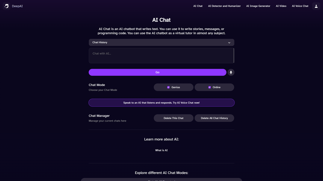 DeepAI - عکس برنامه موبایلی اندروید