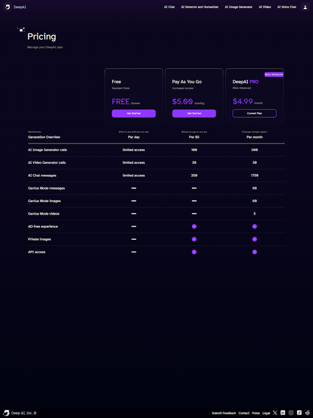 DeepAI - عکس برنامه موبایلی اندروید