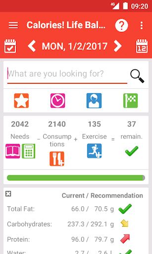 Calorie counter Calories! - عکس برنامه موبایلی اندروید