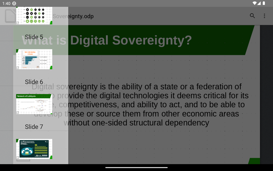 LibreOffice Viewer - عکس برنامه موبایلی اندروید