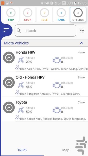Vinaa Fleet management app - Image screenshot of android app