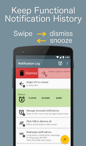 Notif Log notification history - عکس برنامه موبایلی اندروید