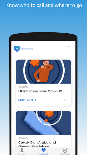 Aruba Health App - Image screenshot of android app