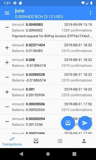 Electron Cash wallet for BCH - عکس برنامه موبایلی اندروید