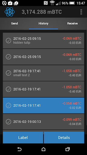 Electrum Bitcoin Wallet - Image screenshot of android app