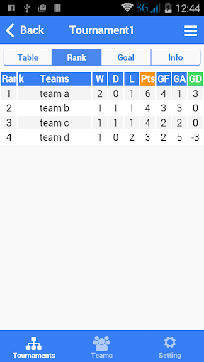 Futsal Tournament Maker - Image screenshot of android app