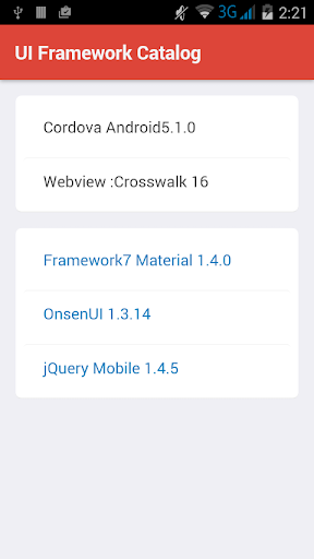 UI Framework Catalog - عکس برنامه موبایلی اندروید