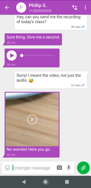 Entangle Messenger - Image screenshot of android app