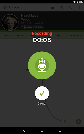FamilySearch Tree - Image screenshot of android app