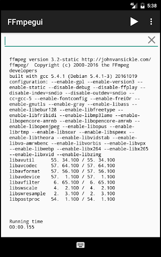 FFmpegui - Image screenshot of android app