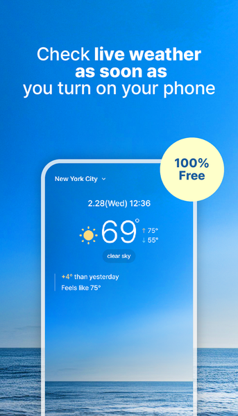 WeatherPop (Lockscreen) - عکس برنامه موبایلی اندروید